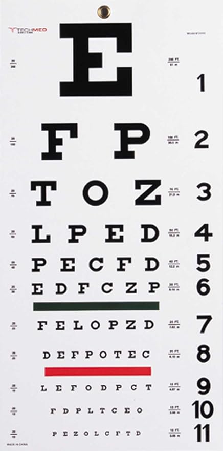 Snellen Hanging Eye Chart - CornellSurgical.com