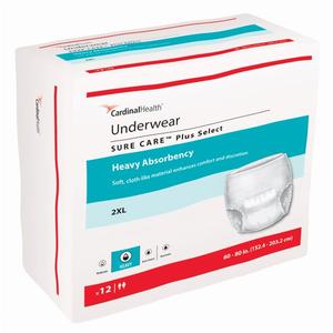 Sure Care Protective Underwear - XX - Large 12/pkg - CornellSurgical.com