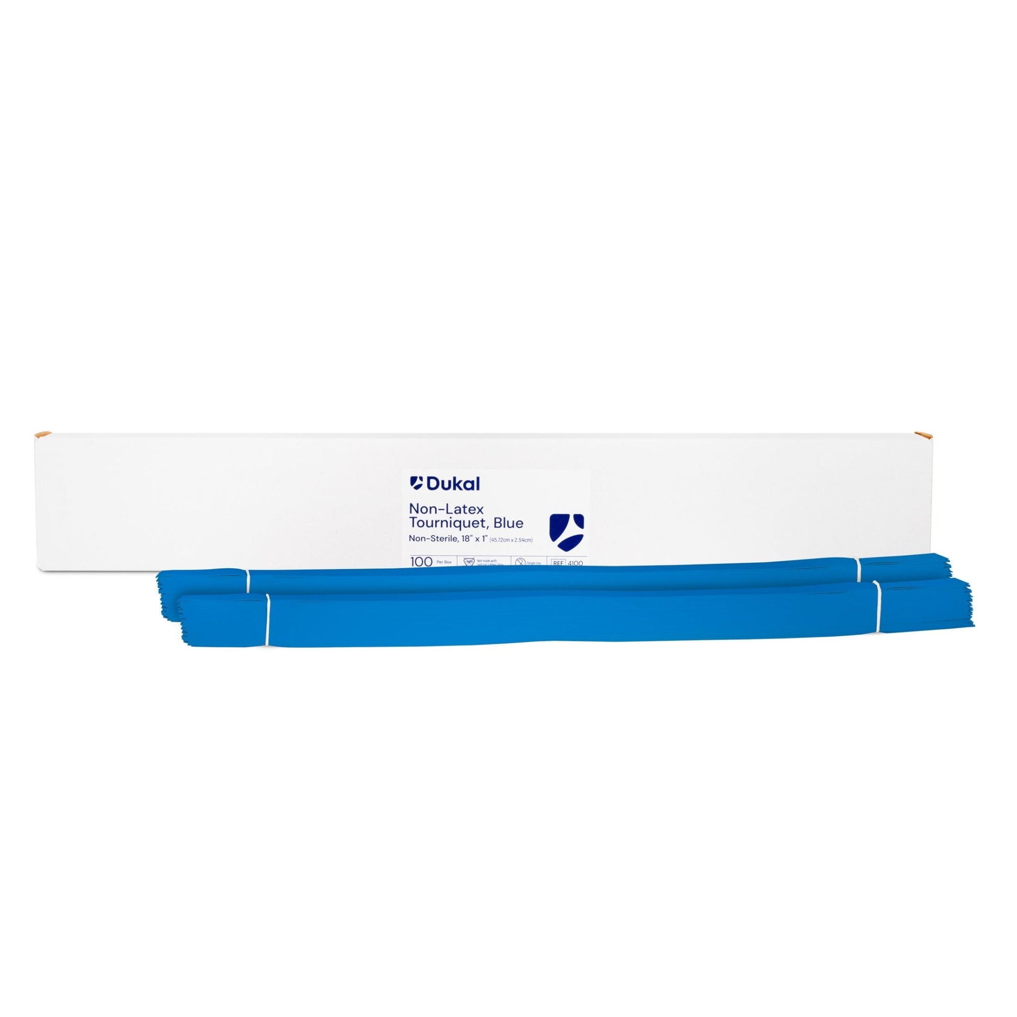 Tourniquet, Latex Free, Blue, 18" x 1" - CornellSurgical.com