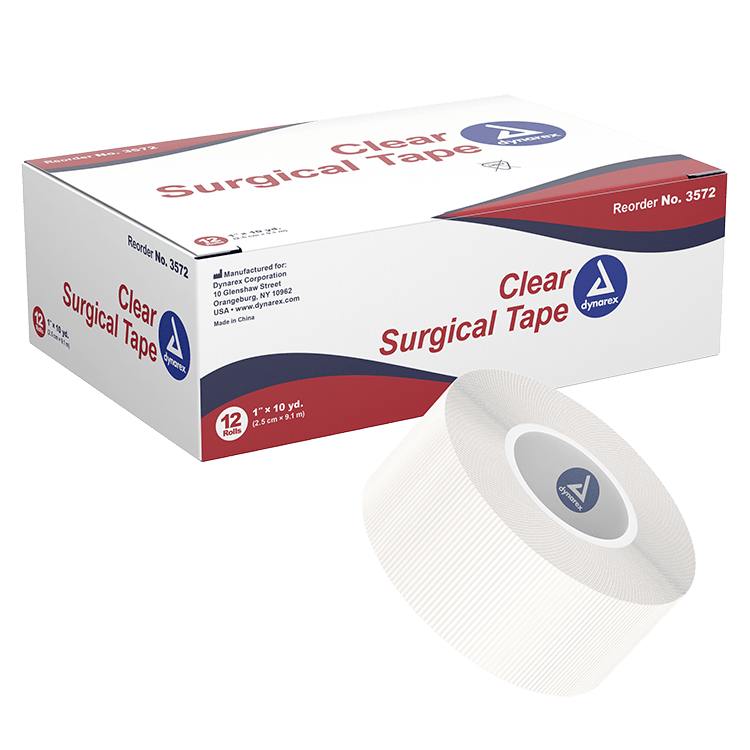 Transparent Surgical Tape, Clear - 1" - CornellSurgical.com