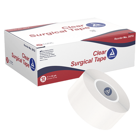 Transparent Surgical Tape, Clear - 1" - CornellSurgical.com