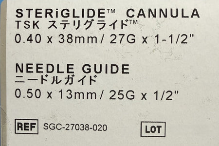 TSK STERiGLIDE™ Aesthetic Microcannula - CornellSurgical.com