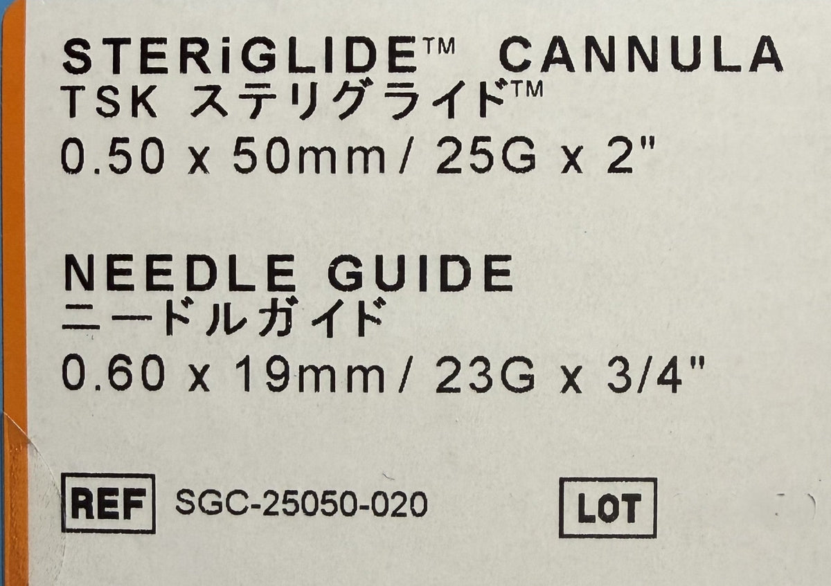 TSK STERiGLIDE™ Aesthetic Microcannula - CornellSurgical.com