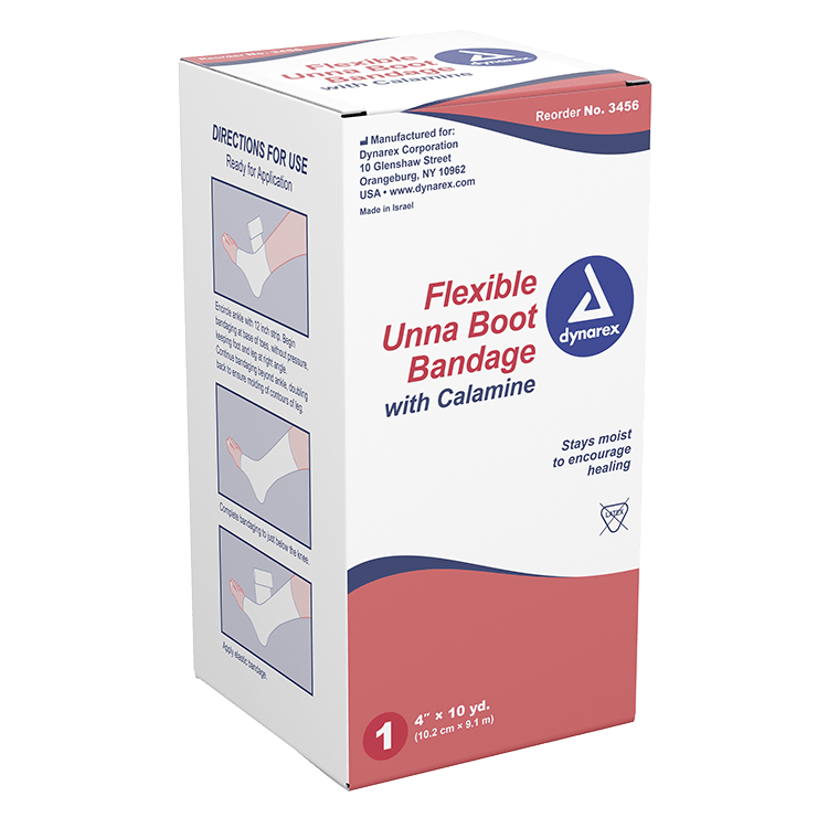 Unna Boot Bandage w/ Calamine, 4" - CornellSurgical.com