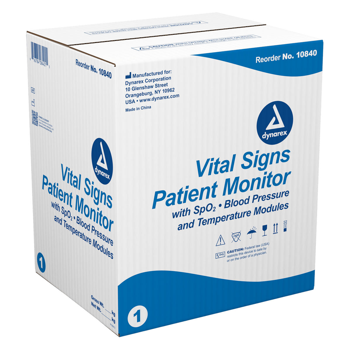 Vital Signs Patient Monitor, w/ Stand, Touch Screen, by Dynarex - CornellSurgical.com