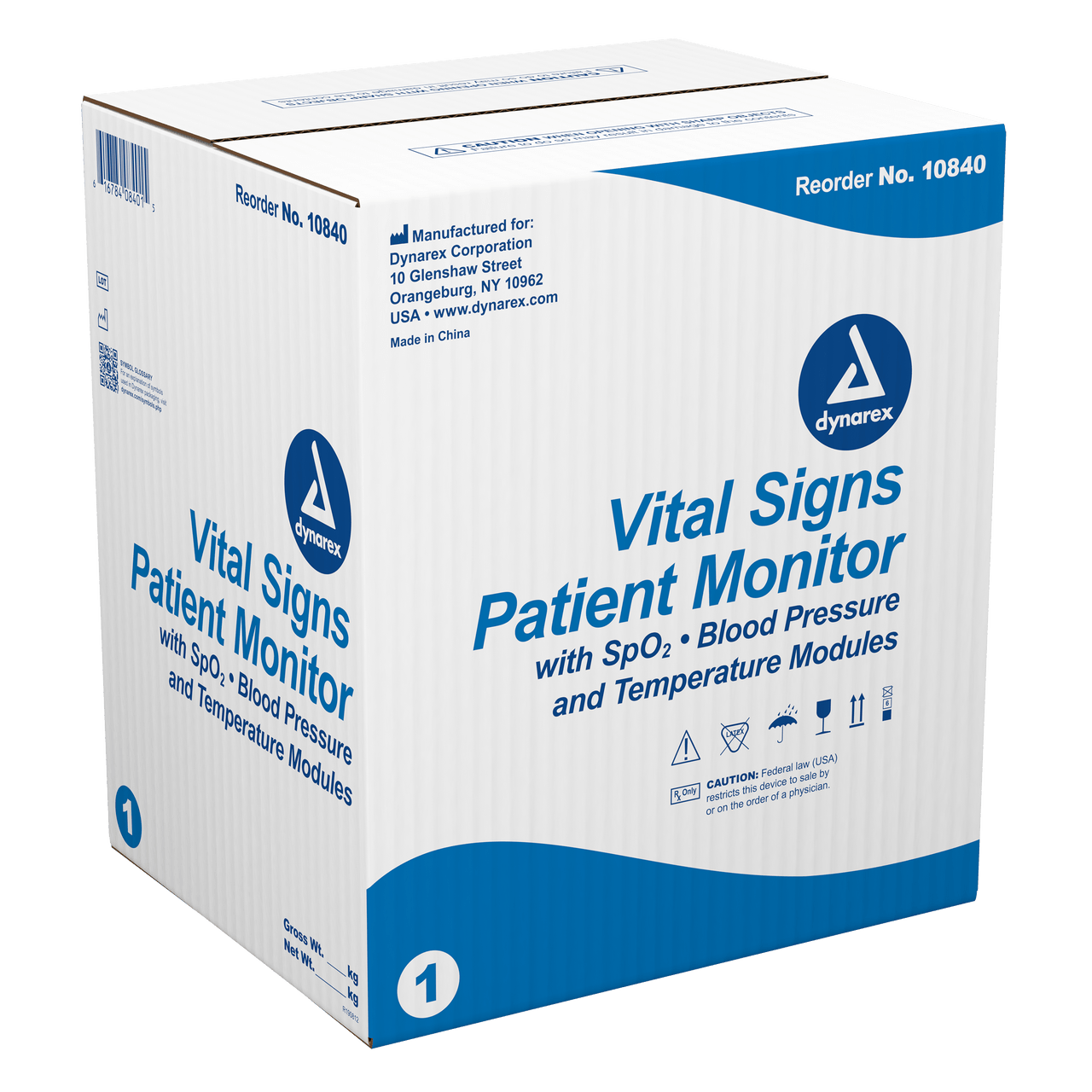 Vital Signs Patient Monitor, w/ Stand, Touch Screen, by Dynarex - CornellSurgical.com