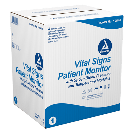 Vital Signs Patient Monitor, w/ Stand, Touch Screen, by Dynarex - CornellSurgical.com