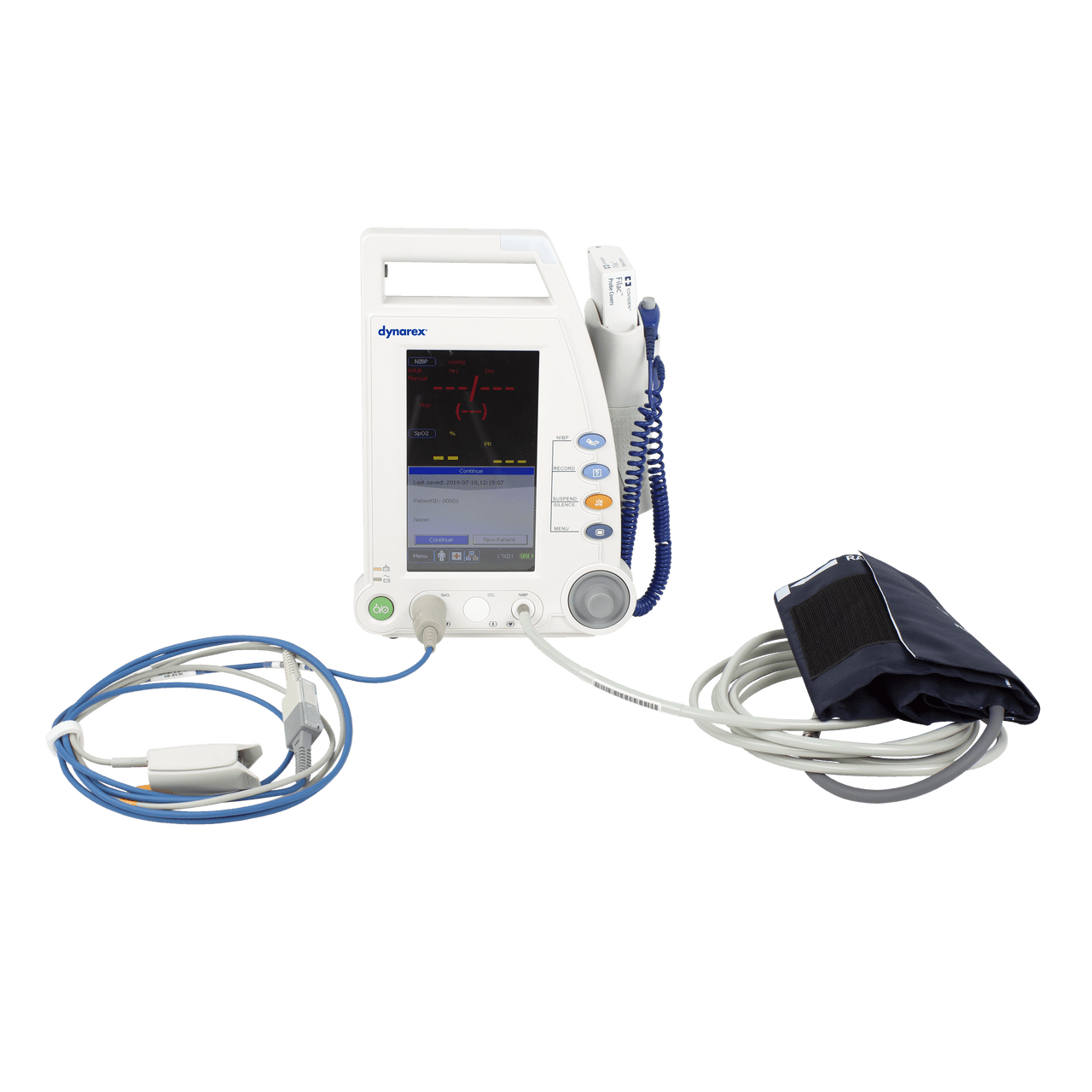 Vital Signs Patient Monitor, w/ Stand, Touch Screen, by Dynarex - CornellSurgical.com