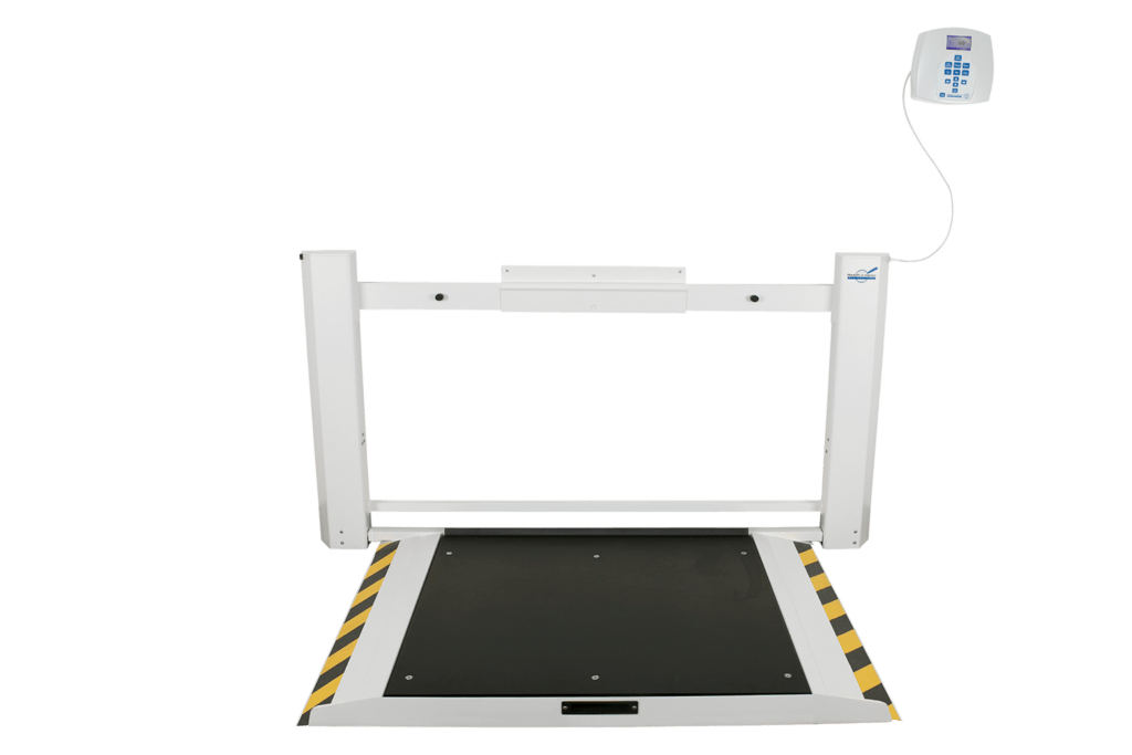 Wall - Mounted Fold - Up Wheelchair Scale (ADA Compliant) - CornellSurgical.com