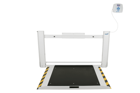 Wall - Mounted Fold - Up Wheelchair Scale (ADA Compliant) - CornellSurgical.com