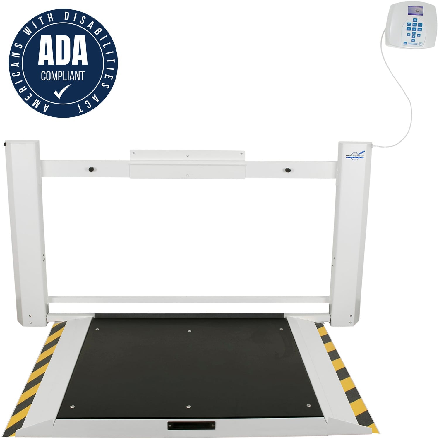 Wall - Mounted Fold - Up Wheelchair Scale (ADA Compliant) - CornellSurgical.com