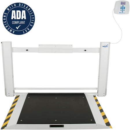 Wall - Mounted Fold - Up Wheelchair Scale (ADA Compliant) - CornellSurgical.com