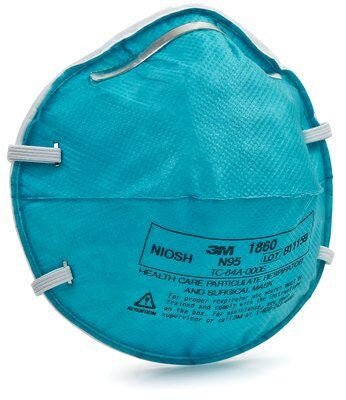 3M N95 Particulate Respirator and Surgical Mask, 1860, 20/Box - CornellSurgical.com