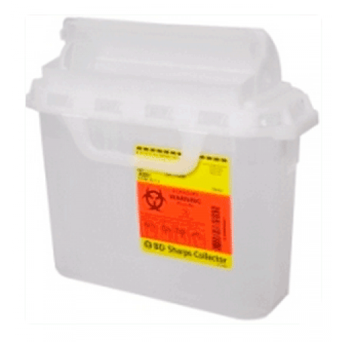 5.4 Quart Clear BD Sharps Container - CornellSurgical.com