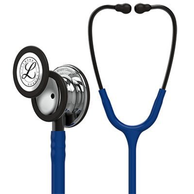 5863 Littmann Classic III - Navy w/ Mirror Finish & Smoke Stem - CornellSurgical.com