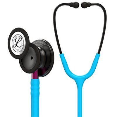 5872 Littmann Classic III - Turquoise w/ Smoke & Pink Stem - CornellSurgical.com