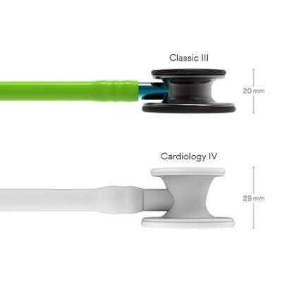 5875 Littmann Classic III - Lime Green w/ Smoke & Blue Stem - CornellSurgical.com
