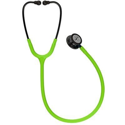 5875 Littmann Classic III - Lime Green w/ Smoke & Blue Stem - CornellSurgical.com