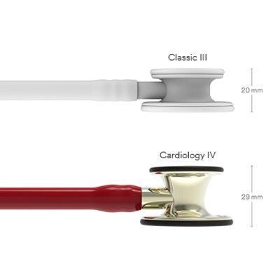 6176 Littmann Cardiology IV - Burgundy w/ Champagne Finish - CornellSurgical.com