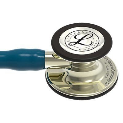 6190 Littmann Cardiology IV - Caribbean Blue w/ Champagne Finish - CornellSurgical.com