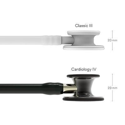 6204 Littmann Cardiology IV - Black w/ Smoke & Champagne Stem - CornellSurgical.com