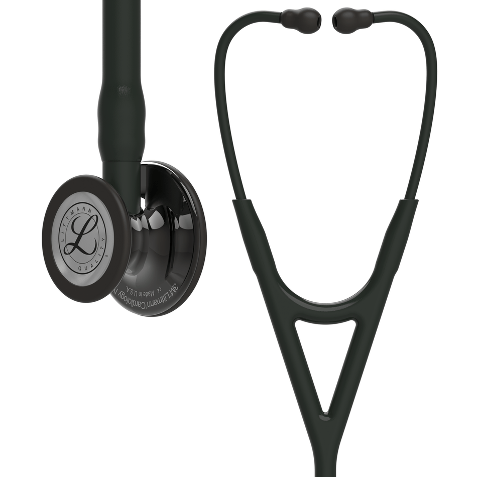 6232 Littmann Cardiology IV - Black w/ Black & Smoke - CornellSurgical.com