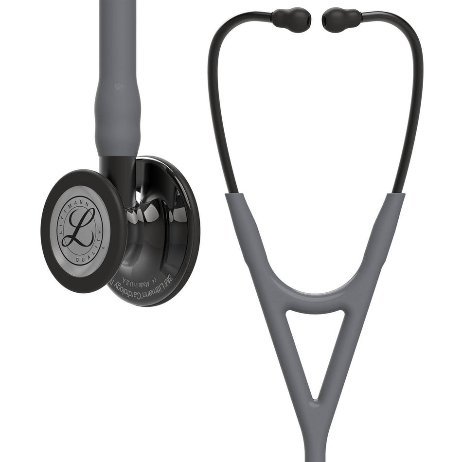 6238 Littmann Cardiology IV -Grey w/ High Polish Smoke Finish