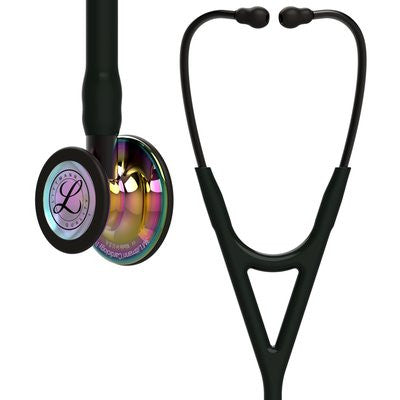 6240 Littmann Cardiology IV - Black w/ Rainbow & Smoke Stem