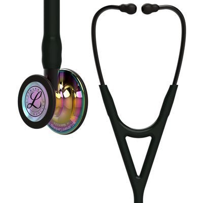 6240 Littmann Cardiology IV - Black w/ Rainbow & Smoke Stem - CornellSurgical.com
