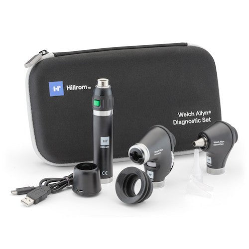 71 - PM2LXU - US + 11720 - L Welch Allyn 3.5V Diagnostic Set with PanOptic Basic LED Ophthalmoscope, MacroView Basic LED Otoscope w/ Coaxial Ophthalmoscope - CornellSurgical.com