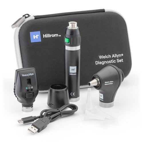 71 - SM2LXU Welch Allyn 3.5V Diagnostic Set with Coaxial LED Ophthalmoscope, MacroView Basic LED Otoscope. - CornellSurgical.com