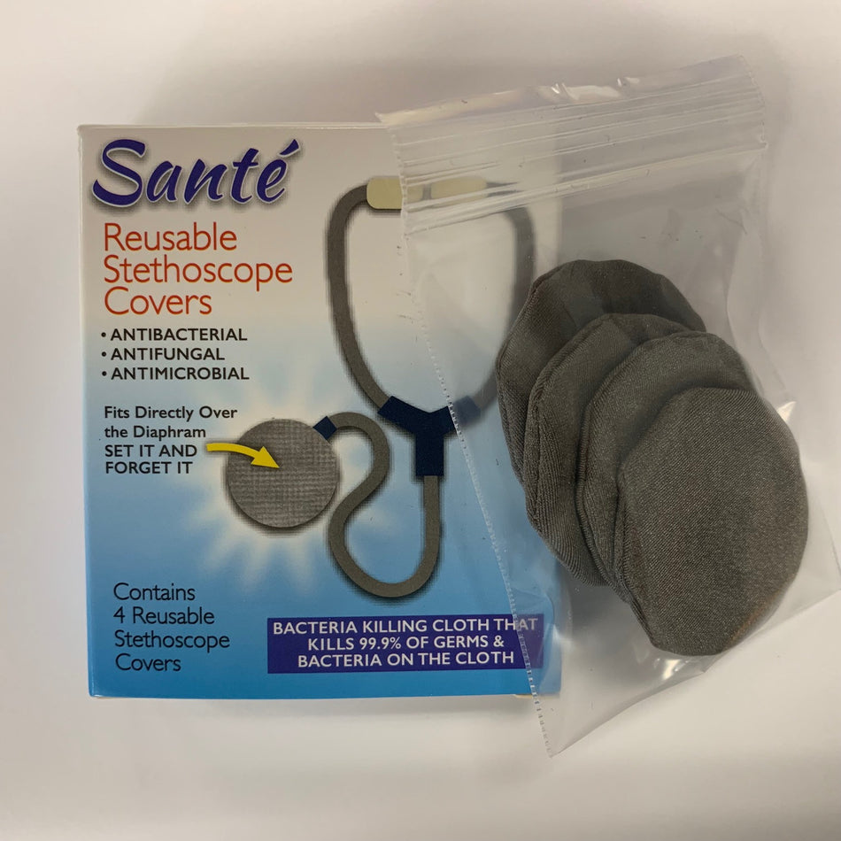 Sante Cover - Bacteria Free Reusable Stethoscope Cover, 4 Pack