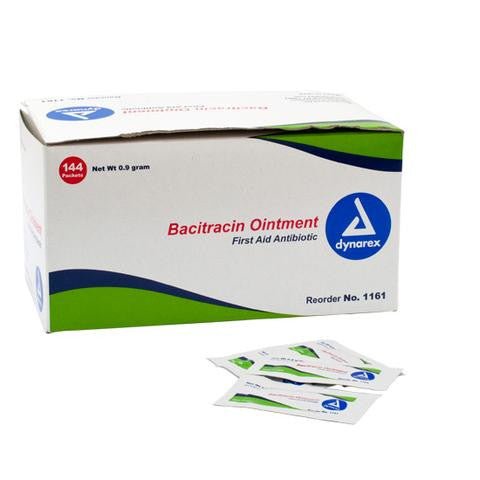 Bacitracin Ointment - 0.9 g foil pack 144's - CornellSurgical.com