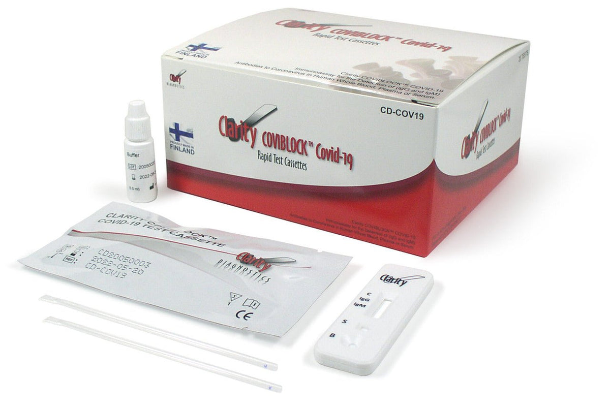 Clarity - Sienna COVID - 19 Antigen Rapid Test Cassette, 25's - CornellSurgical.com