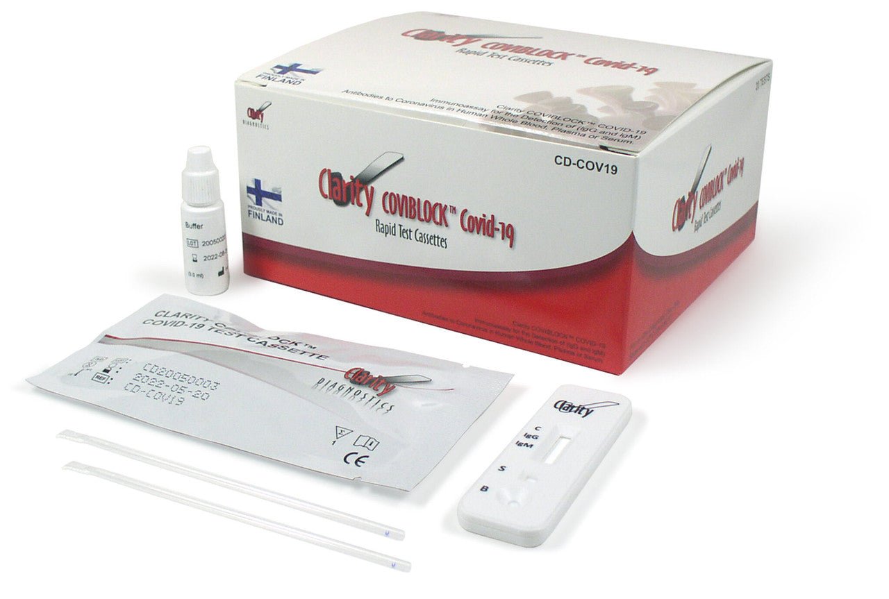 Clarity - Sienna COVID - 19 Antigen Rapid Test Cassette, 25's - CornellSurgical.com