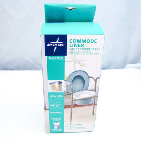 Commode Liner with Absorbent Pad, 12/box - CornellSurgical.com