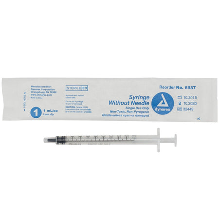 Dynarex 6993 Syringe Without Needle, 60cc, 25/bx - CornellSurgical.com