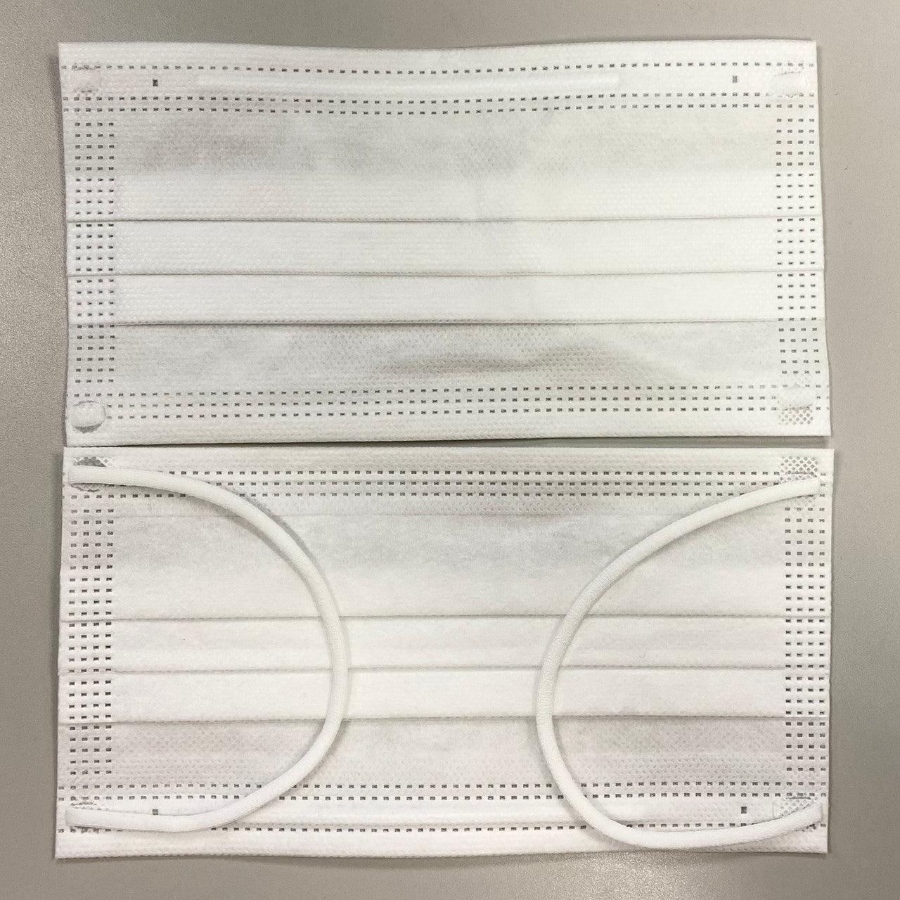 Ear Loop Face Masks - 3 ply, White, Individually Wrapped, 50/Box - CornellSurgical.com