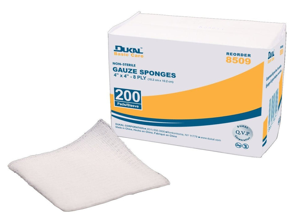 Gauze Sponge 4"x4" 8ply - 200's - CornellSurgical.com