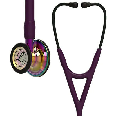 6239 Littmann Cardiology IV - Plum w/ Rainbow & Violet Stem