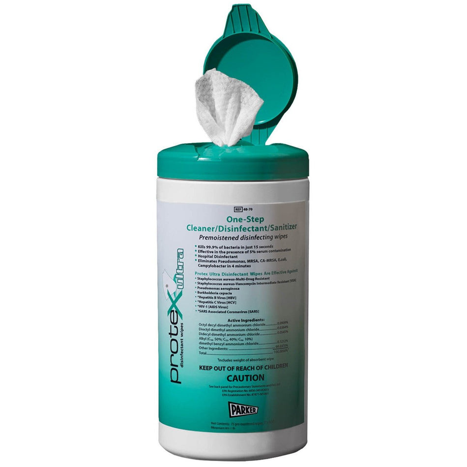 Protex Ultra Disinfectant Wipes, 75's - CornellSurgical.com