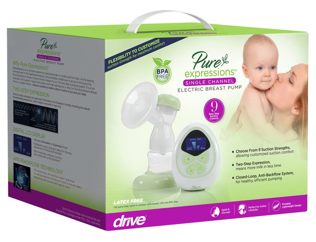 Pure Expressions Single Channel Electric Breast Pump - CornellSurgical.com