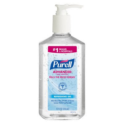 PURELL Advanced Hand Sanitizer Gel 12 fl oz Table Top Pump Bottle - CornellSurgical.com