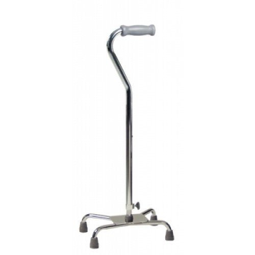Quad Cane, Aluminum, Ortho - Ease Grip, Small Base - CornellSurgical.com