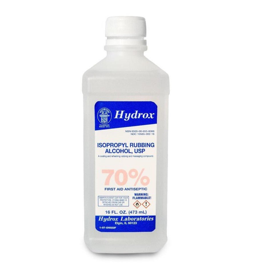 Rubbing Alcohol 70% 16oz - CornellSurgical.com