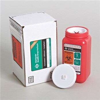 Stericycle 1.4 Quart Sharps Disposal Mailback System - CornellSurgical.com
