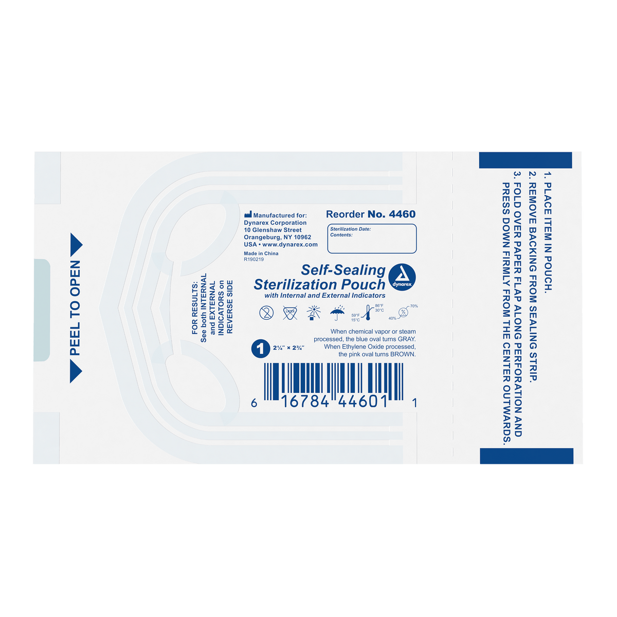Sterilization Pouches 2.25" x 2.75", 200's - CornellSurgical.com