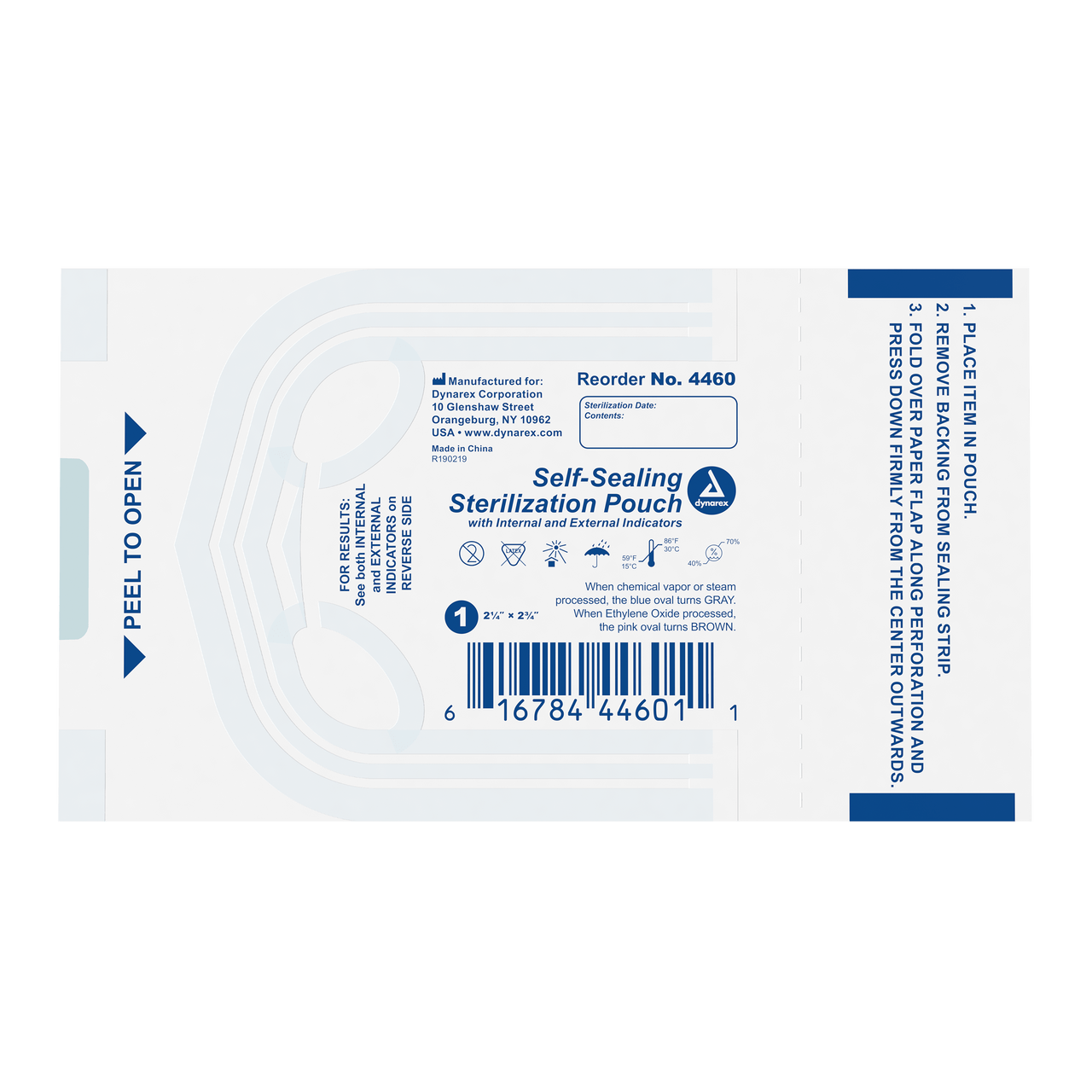 Sterilization Pouches 2.25" x 2.75", 200's - CornellSurgical.com