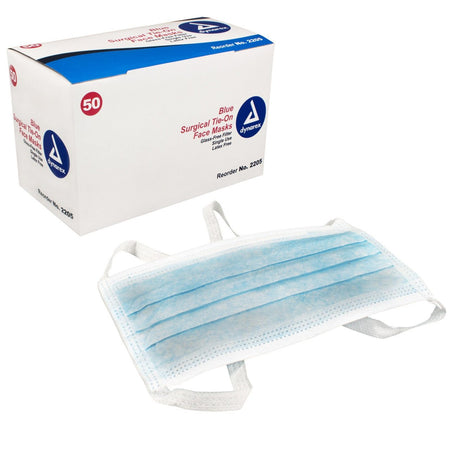 Surgical Face Mask - with Ties Blue 2205 - CornellSurgical.com
